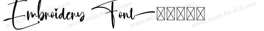 Embroidery Font字体转换